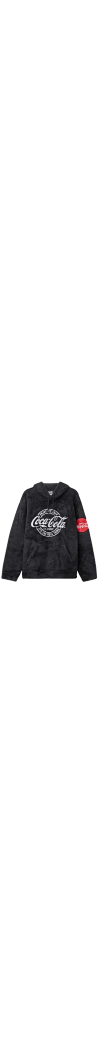 Moletom Peluciado Coca-Cola - Preto