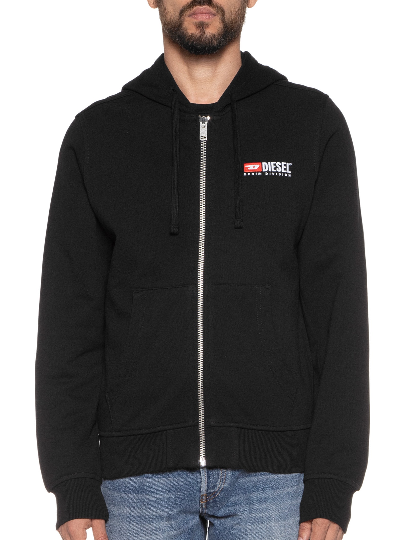 Diesel - Moletom S-ginn-hood-zip-div