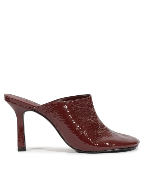 Mule Feminino Brielle Couro – Vinho