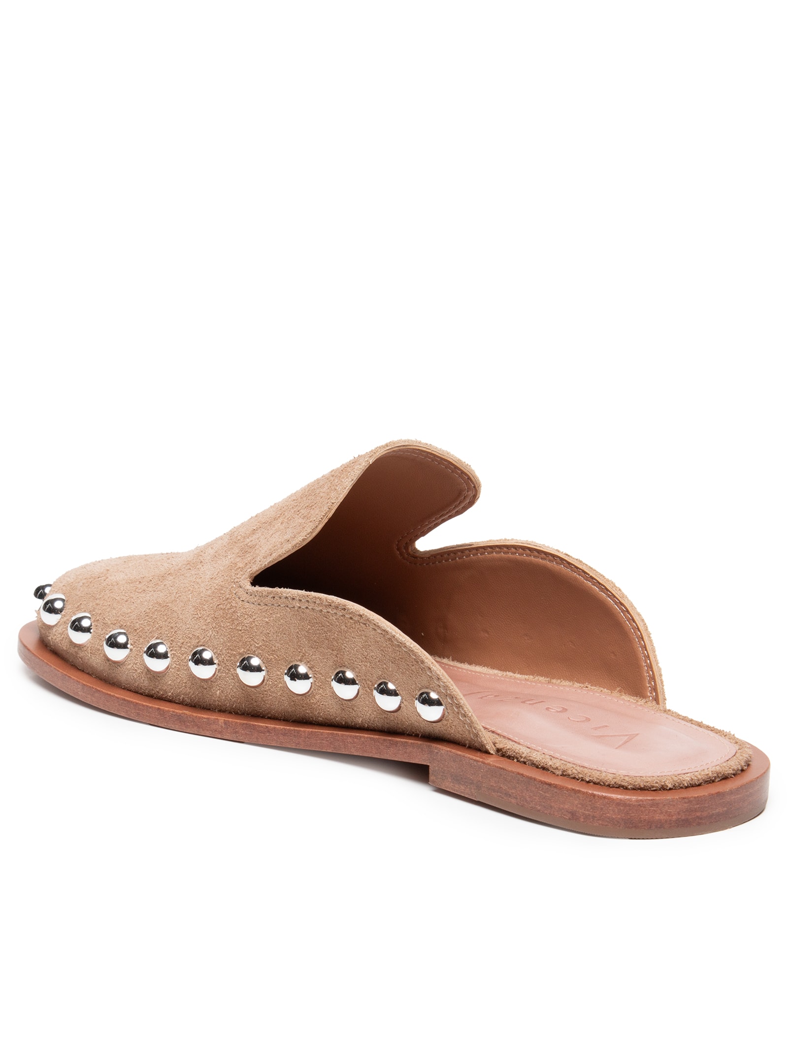 Mule Feminino Camurça - Bege - Vicenza