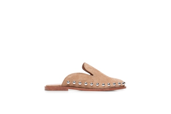 Mule Feminino Camurça - Bege