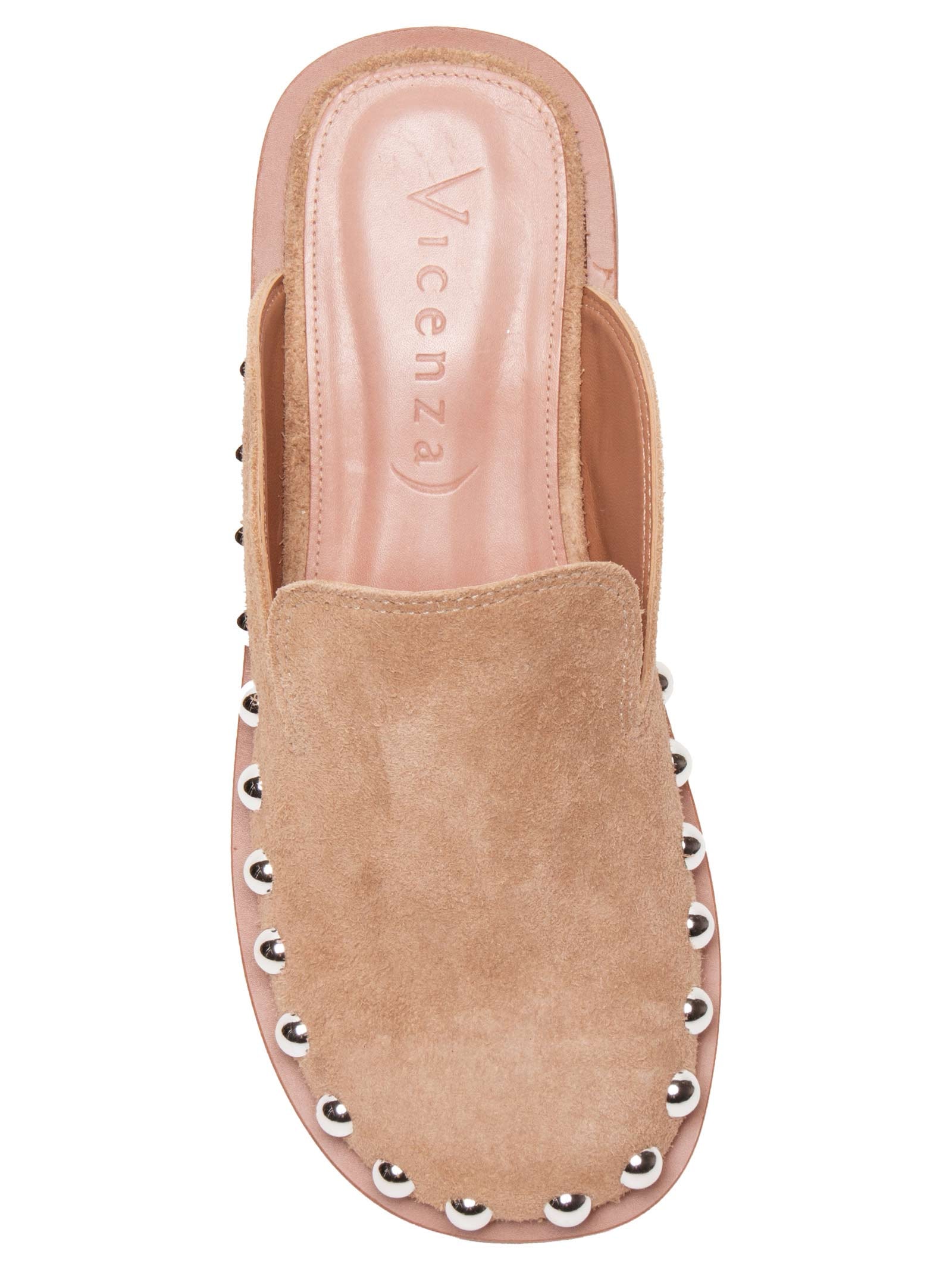 Mule Feminino Camurça Bege Vicenza