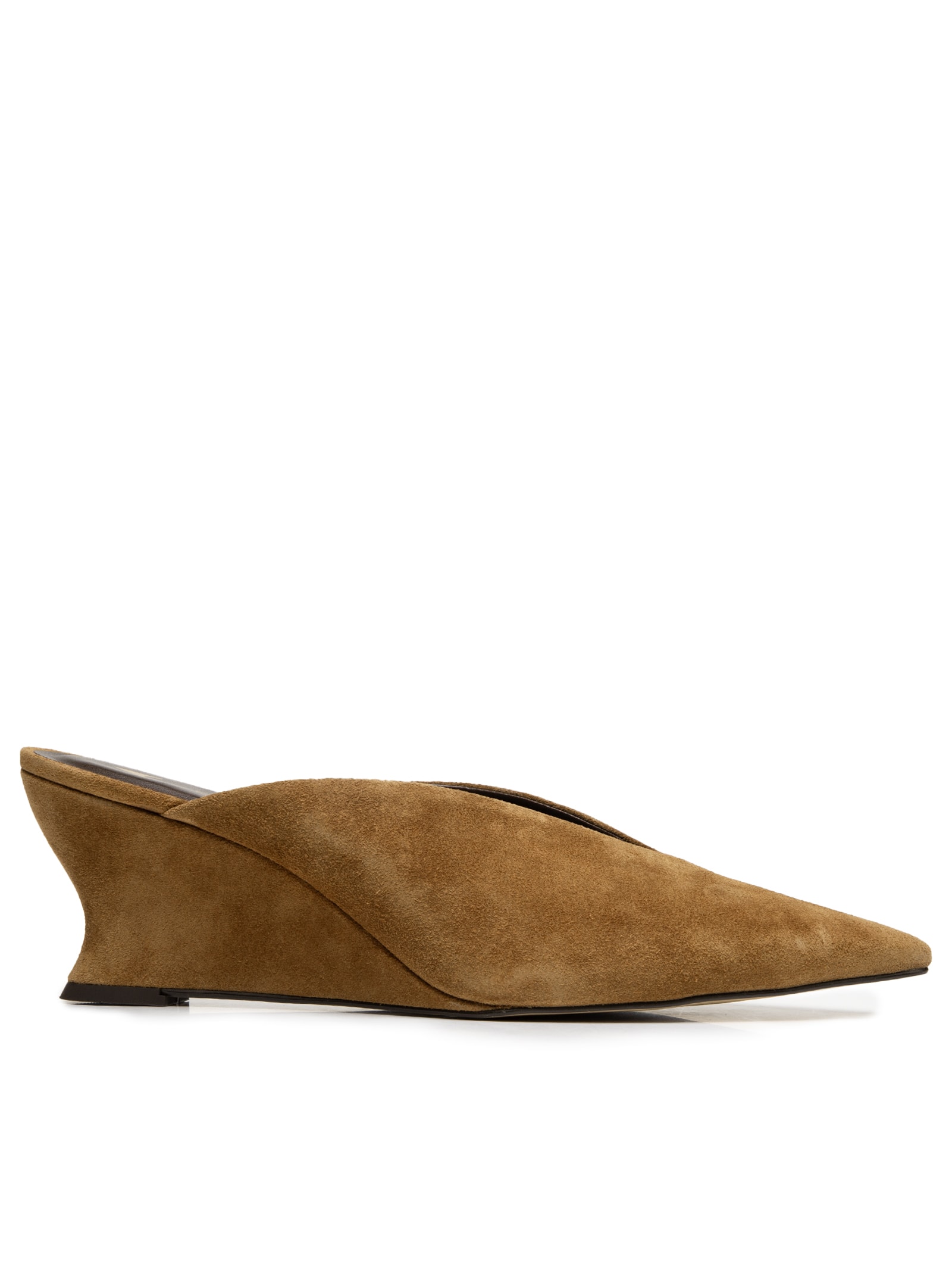 Mule Feminino Camurça Marrom Carrano