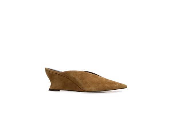 Mule Feminino Camurça - Marrom