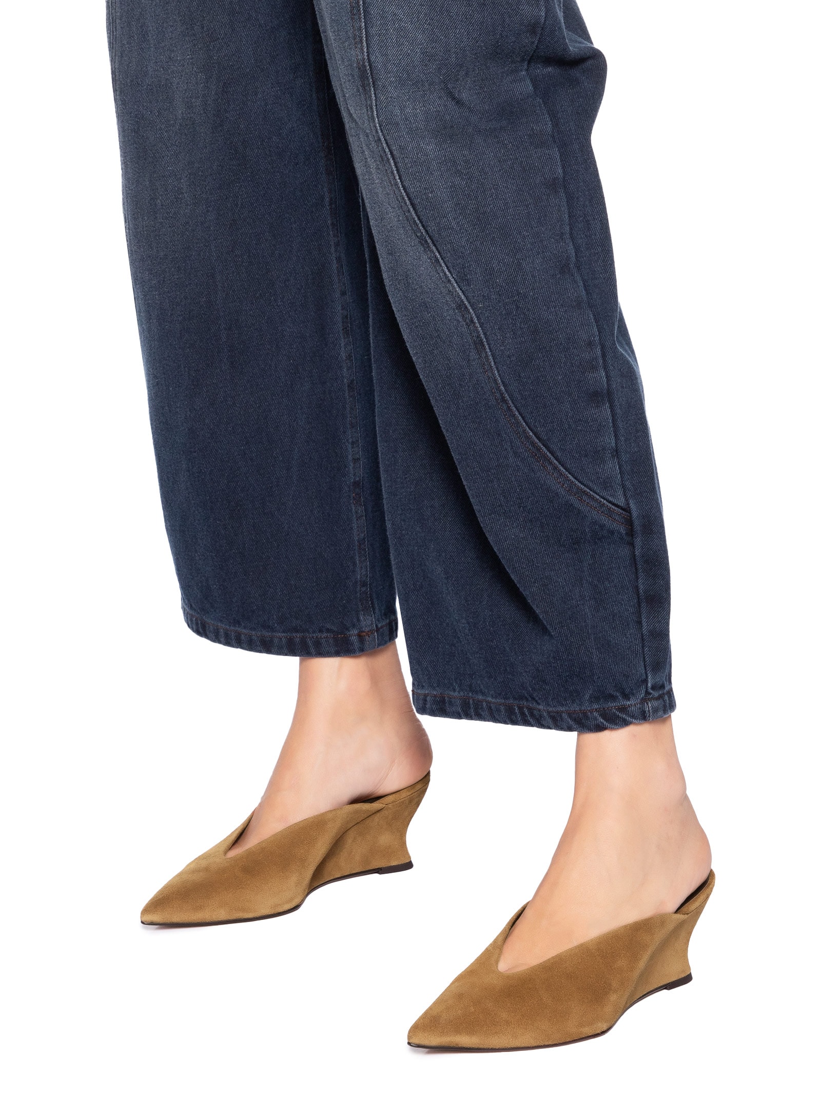 Mule Feminino Camurça Marrom Carrano