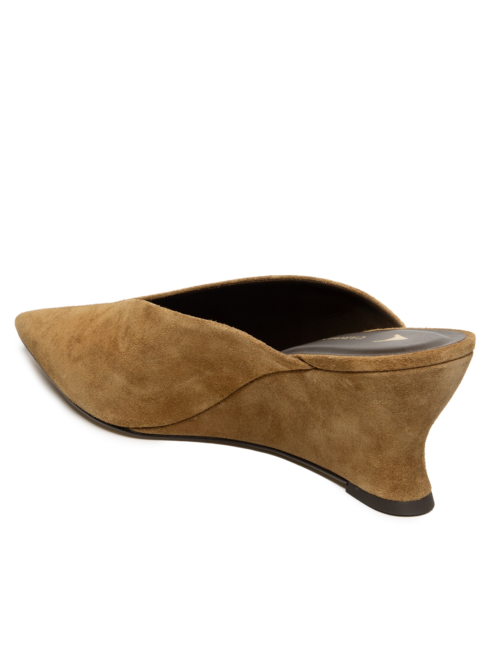 Mule Feminino Camurça Marrom Carrano