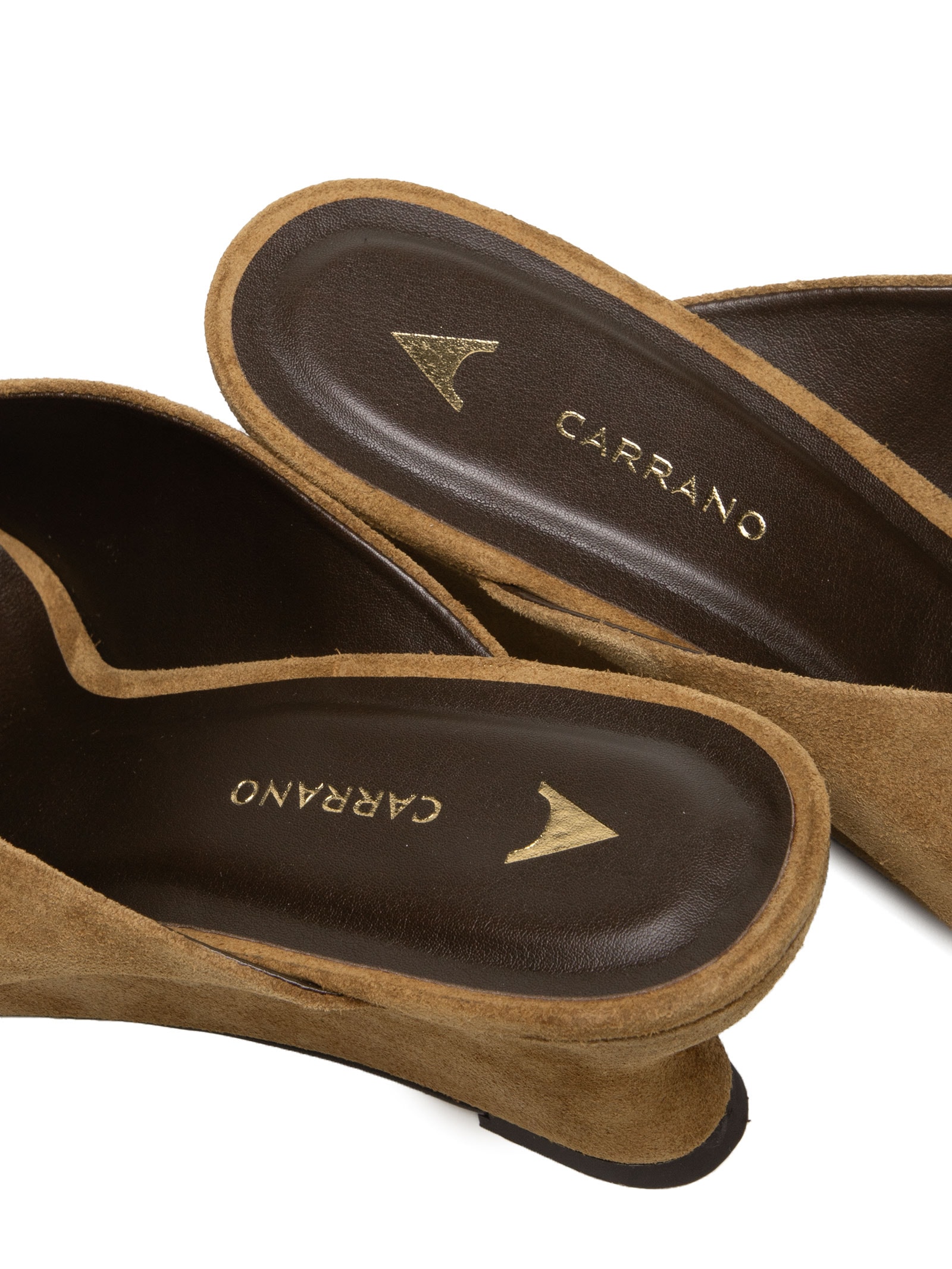 Mule Feminino Camurça Marrom Carrano