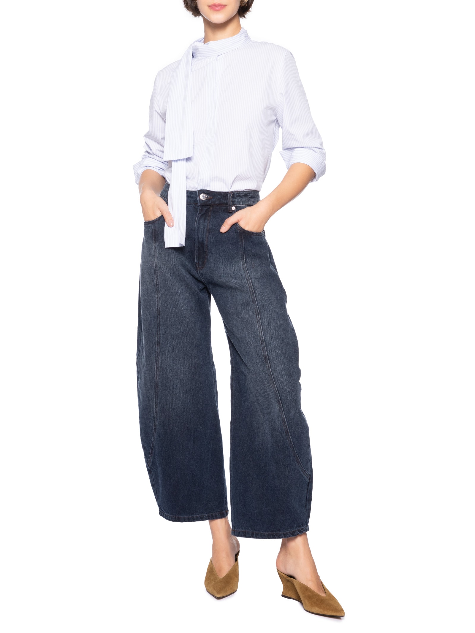 Mule Feminino Camurça Marrom Carrano
