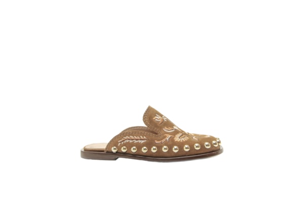 Mule Feminino Camurção - Marrom