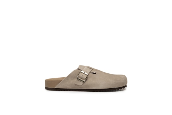 Mule Feminino Clog Acamurçada - Marrom