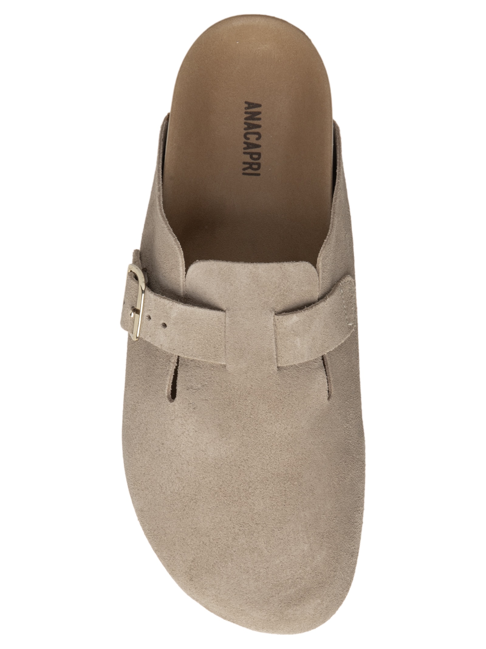 Mule Feminino Clog Acamurçada Marrom Anacapri