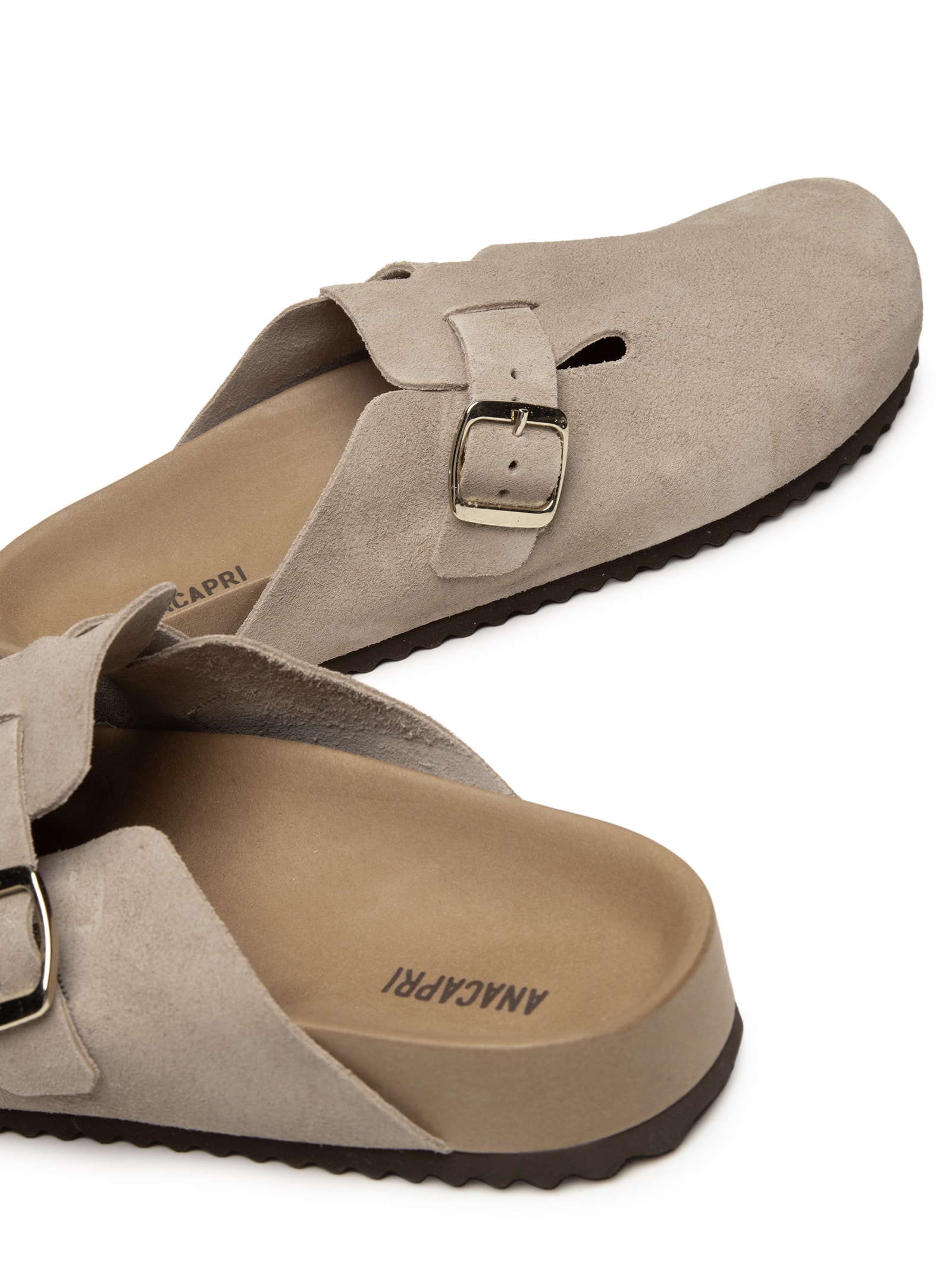 Mule Feminino Clog Acamurçada Marrom Anacapri