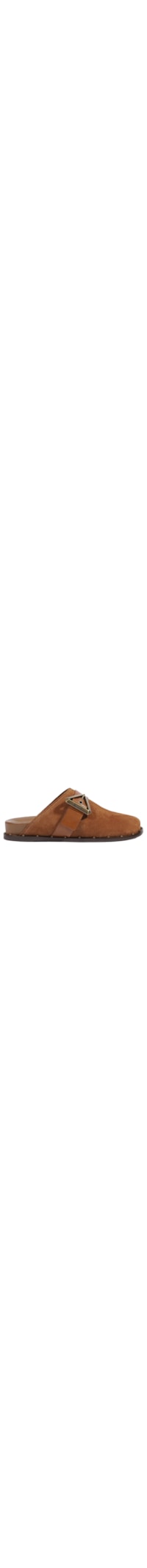 Mule Feminino Clog Couro - Marrom