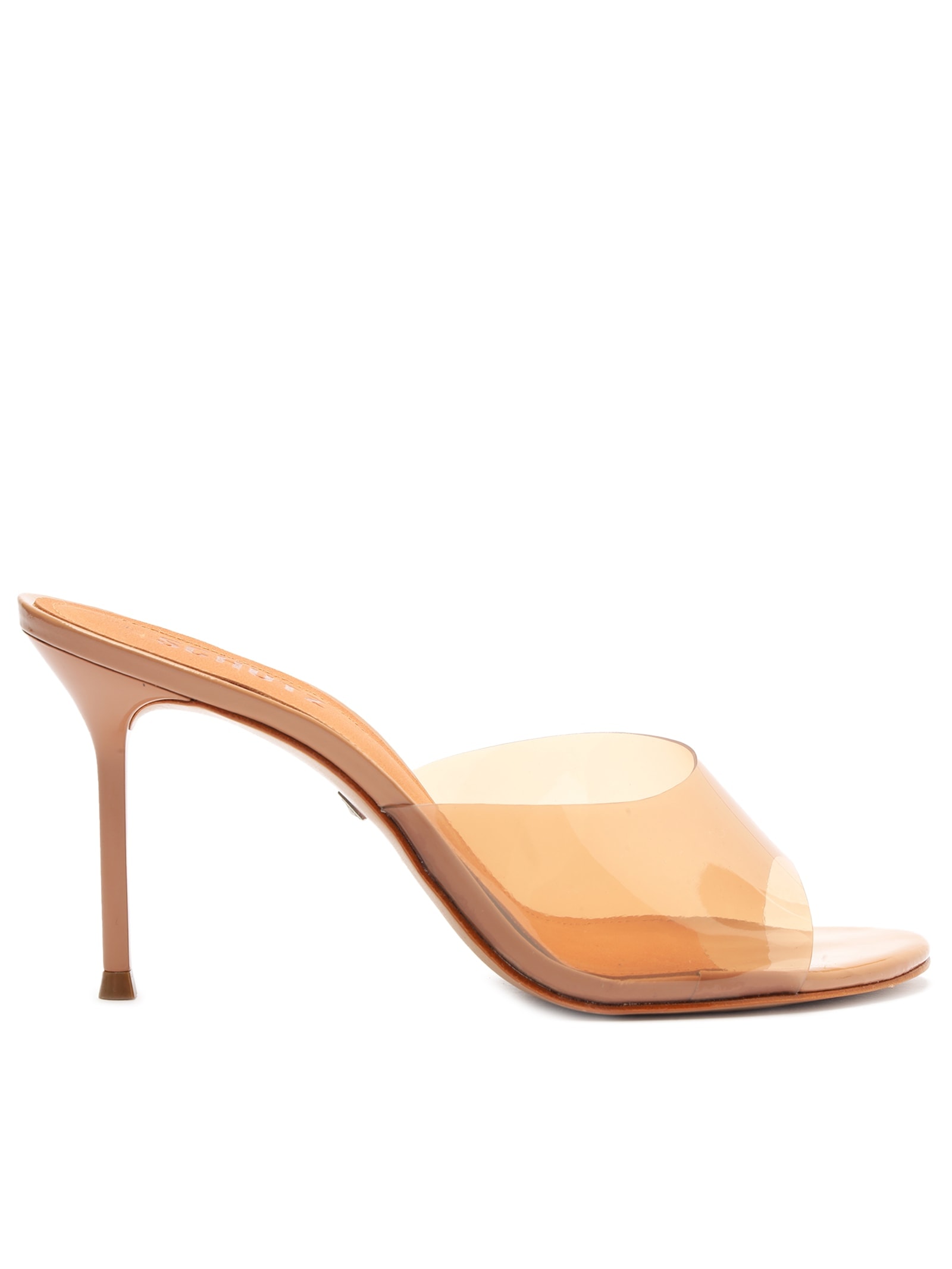 Mule Feminino Hot Transparency Vinil Salto Alto - Schutz