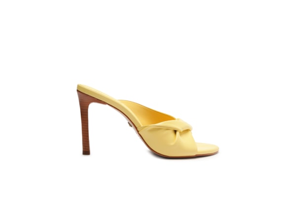 Mule Feminino New Icon Couro - Amarelo