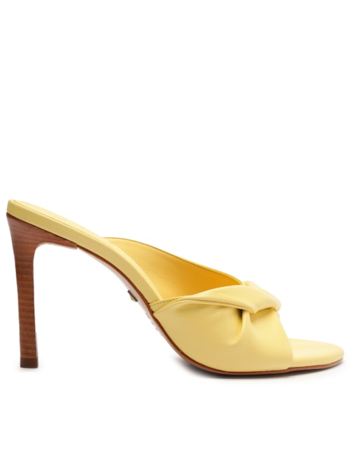 Mule Feminino New Icon Couro – Amarelo
