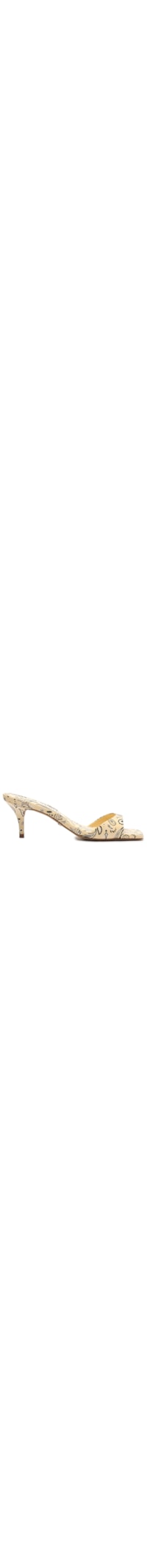 Mule Feminino Paisley Salto Fino Livia - Amarelo