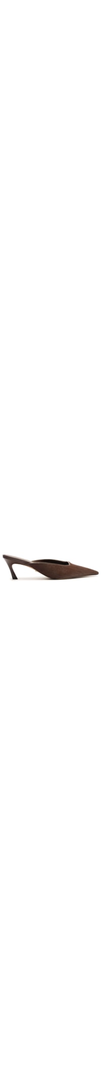 Mule Feminino Pelo Salto Baixo Fino - Marrom