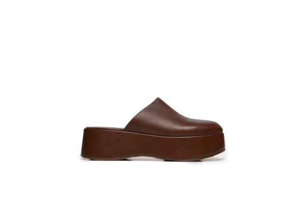 Mule Feminino Plataforma - Marrom