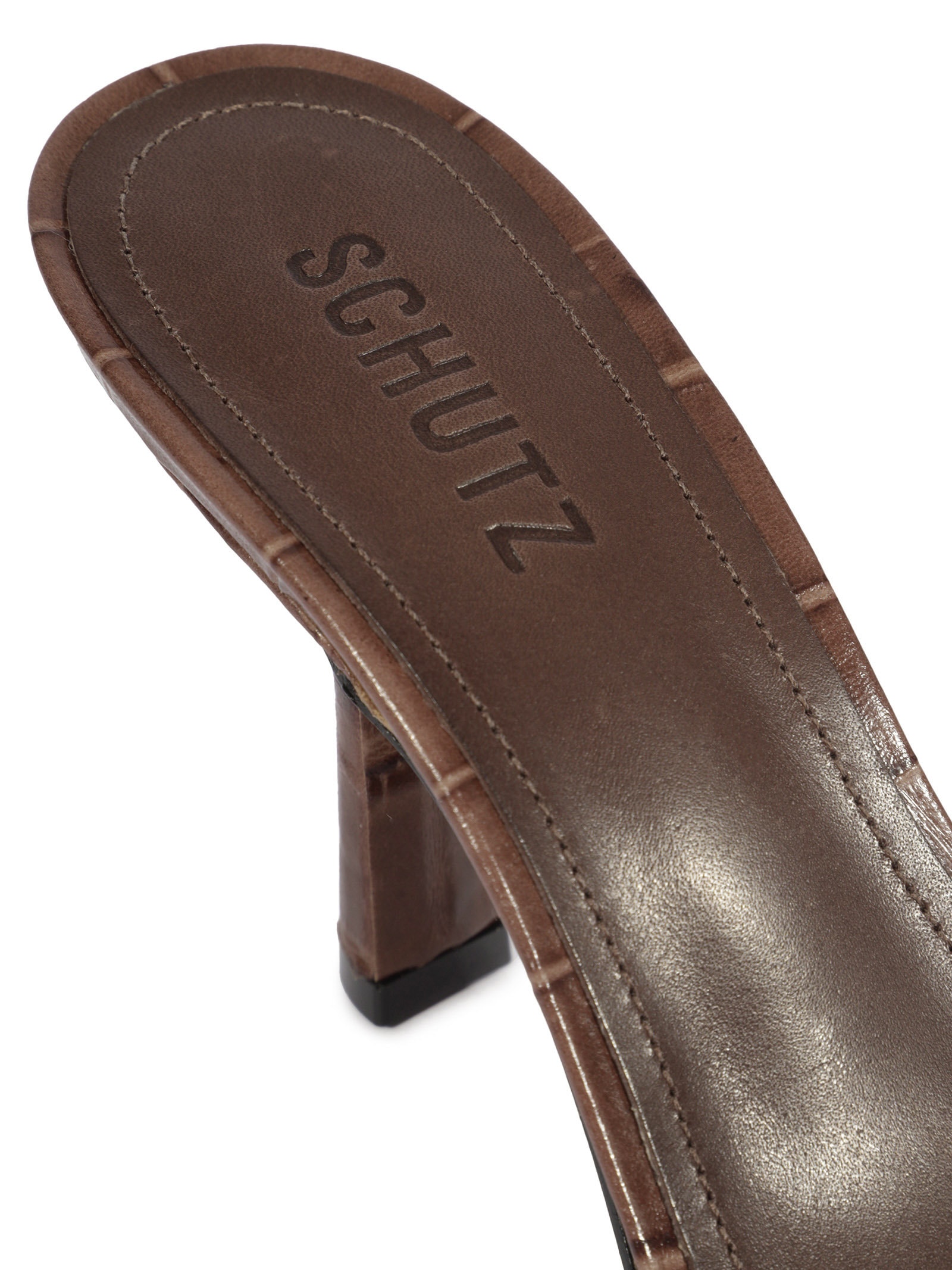 Mule Feminino Posseni Casual Marrom Schutz