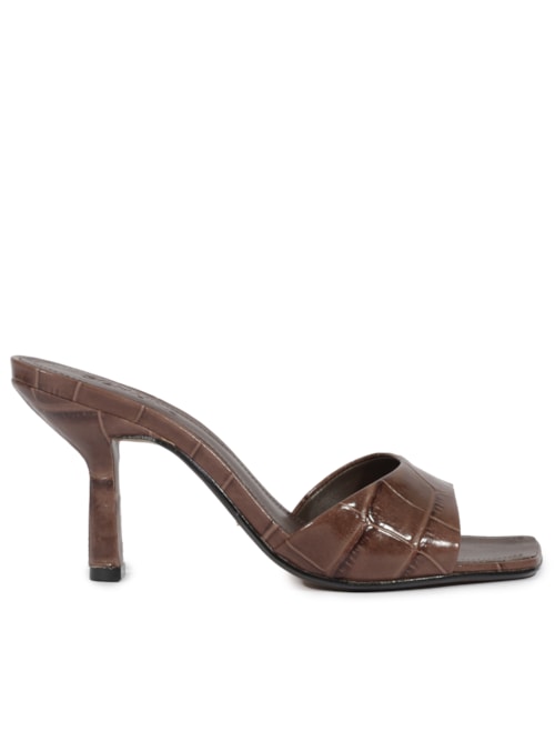 Mule Feminino Posseni Casual – Marrom