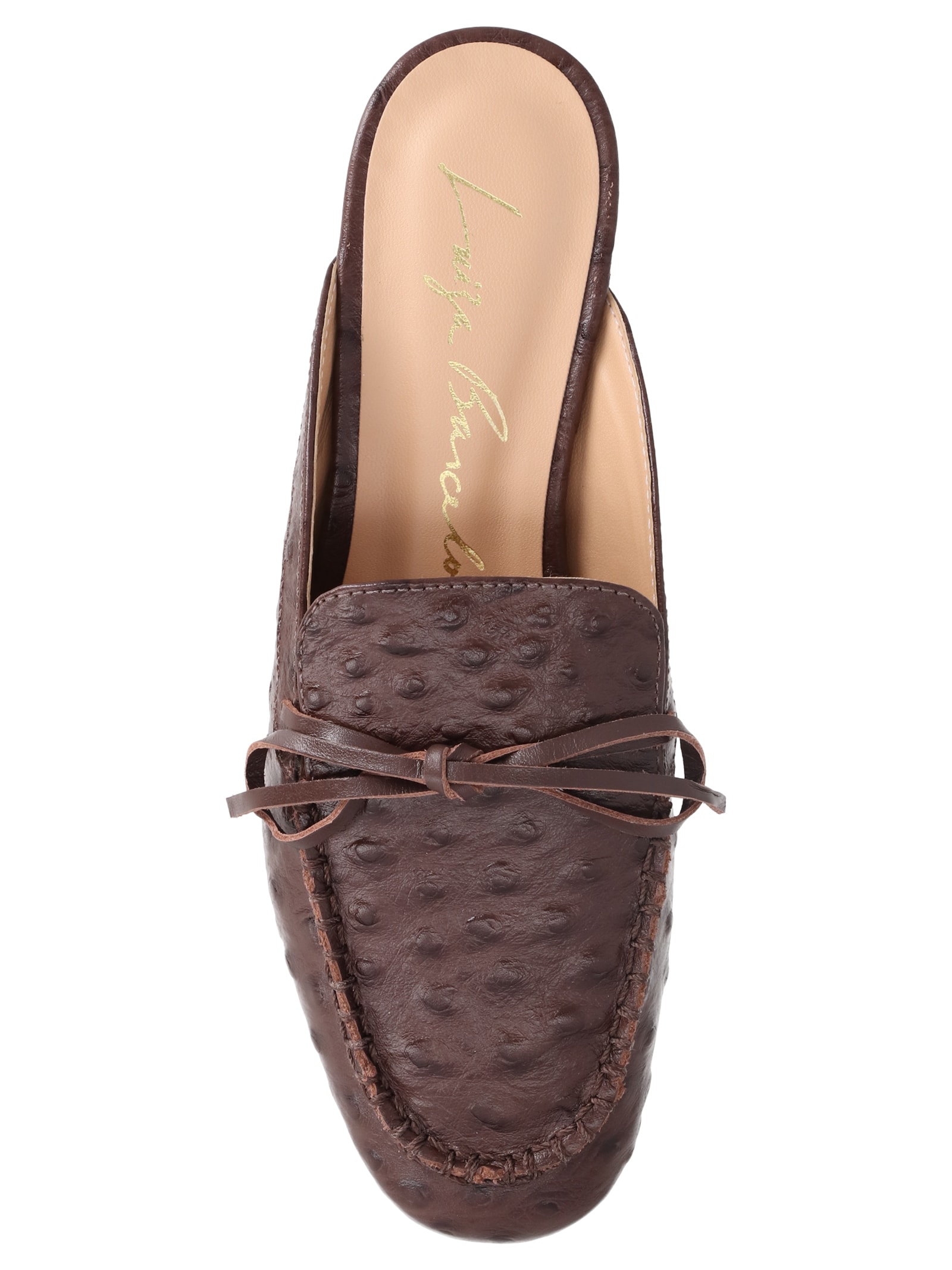 Mule Feminino Rasteiro Marrom Luiza Barcelos