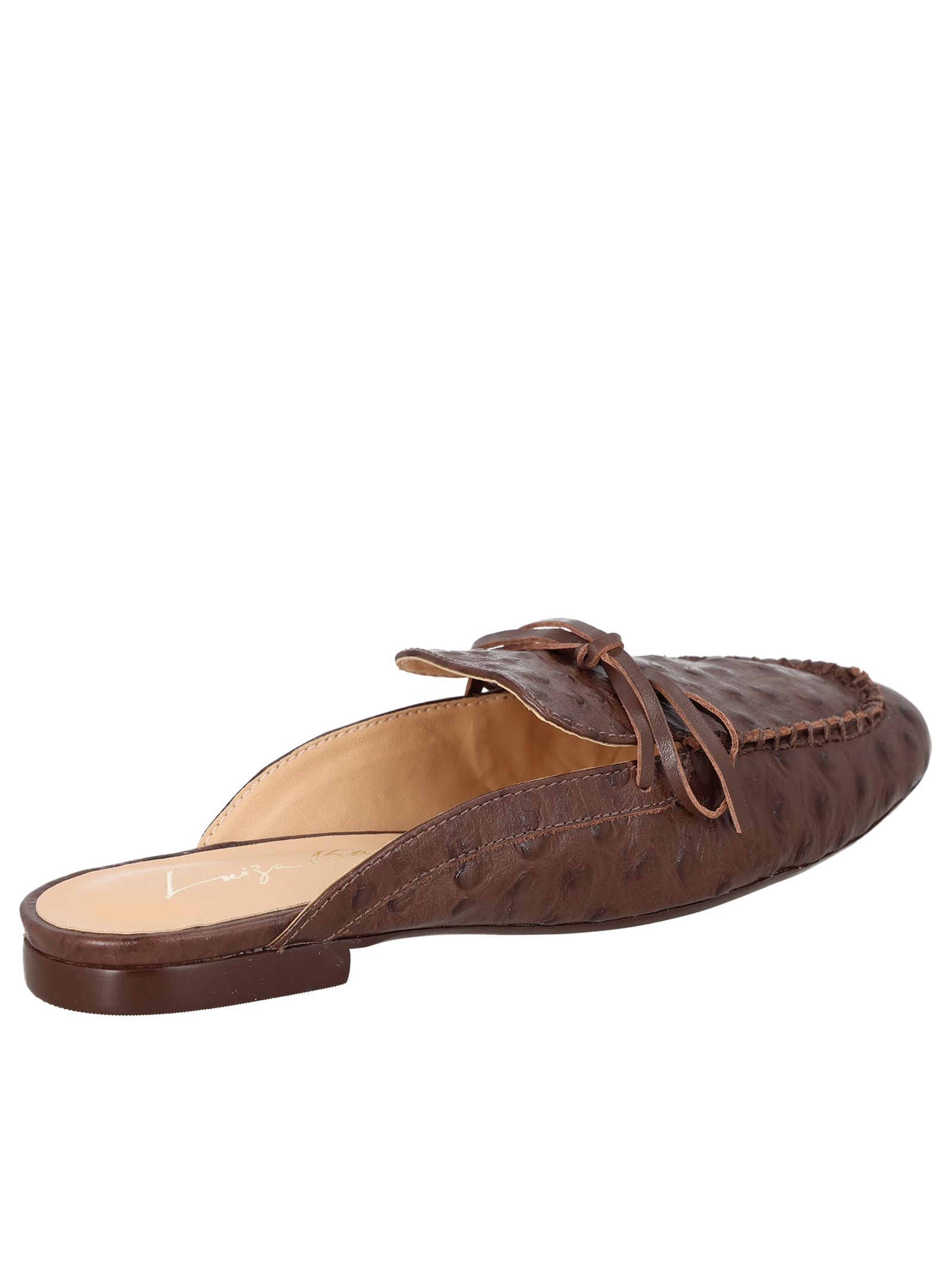 Mule Feminino Rasteiro Marrom Luiza Barcelos