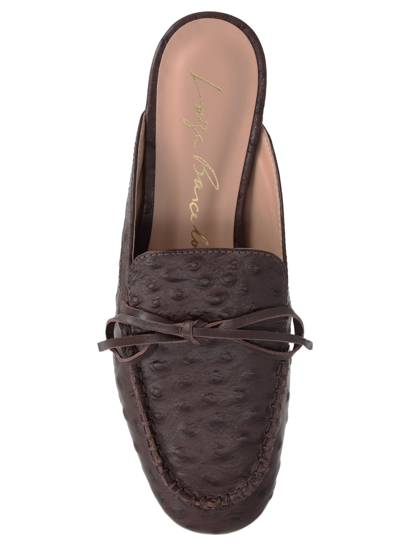 Mule Feminino Rasteiro Marrom Luiza Barcelos