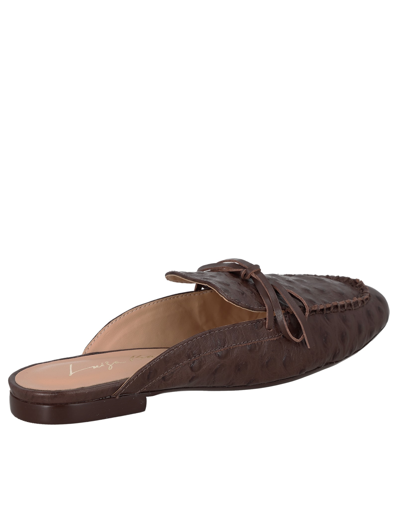 Mule Feminino Rasteiro Marrom Luiza Barcelos