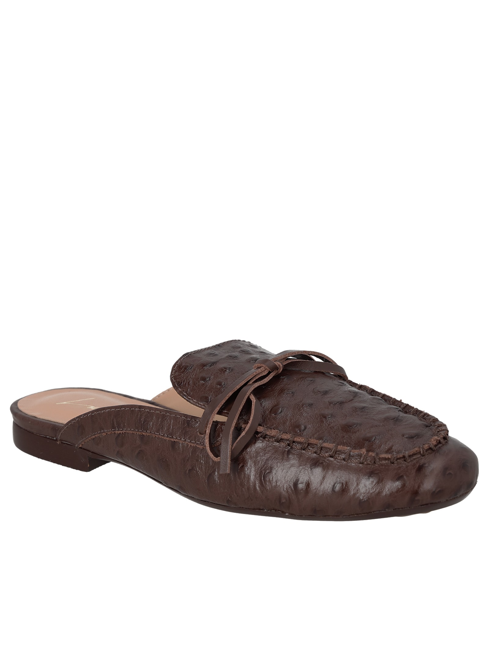 Mule Feminino Rasteiro Marrom Luiza Barcelos