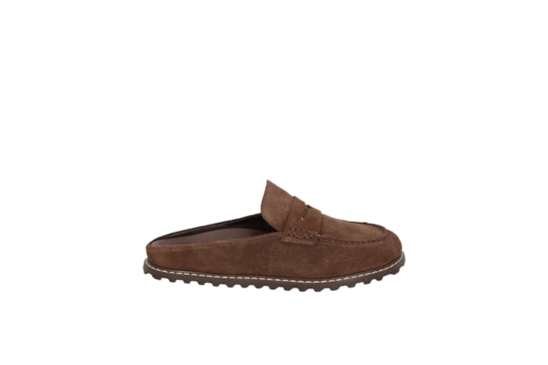 Mule Feminino Sabot Camurça - Marrom