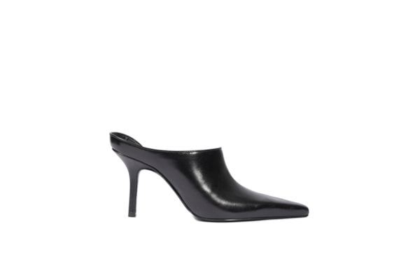 Mule Feminino Salto Alto Abby - Preto