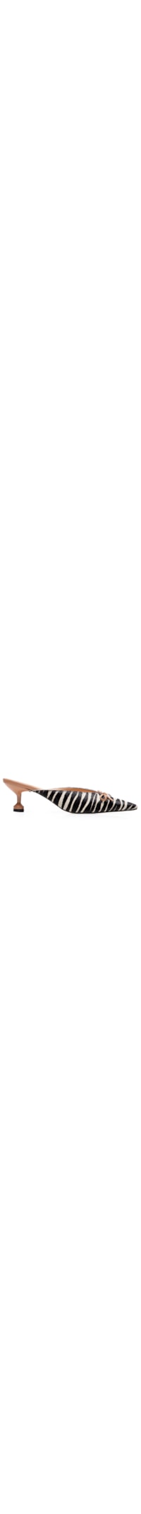 Mule Feminino Salto Médio Animalizer Zebra - Animal Print