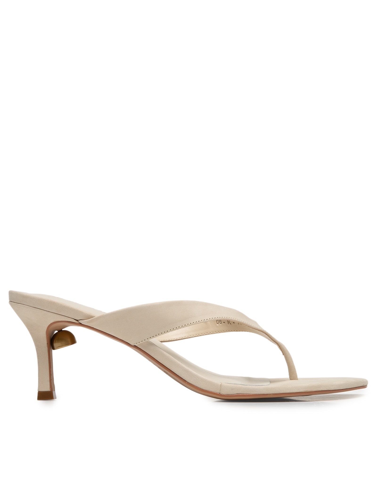 Mule Feminino Salto Médio Couro Branco Capodarte