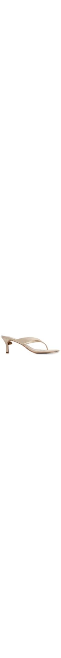 Mule Feminino Salto Médio Couro - Branco
