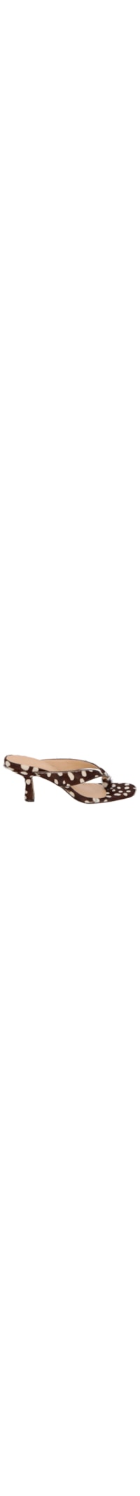 Mule Feminino Salto Médio Em Couro Bambi - Animal Print
