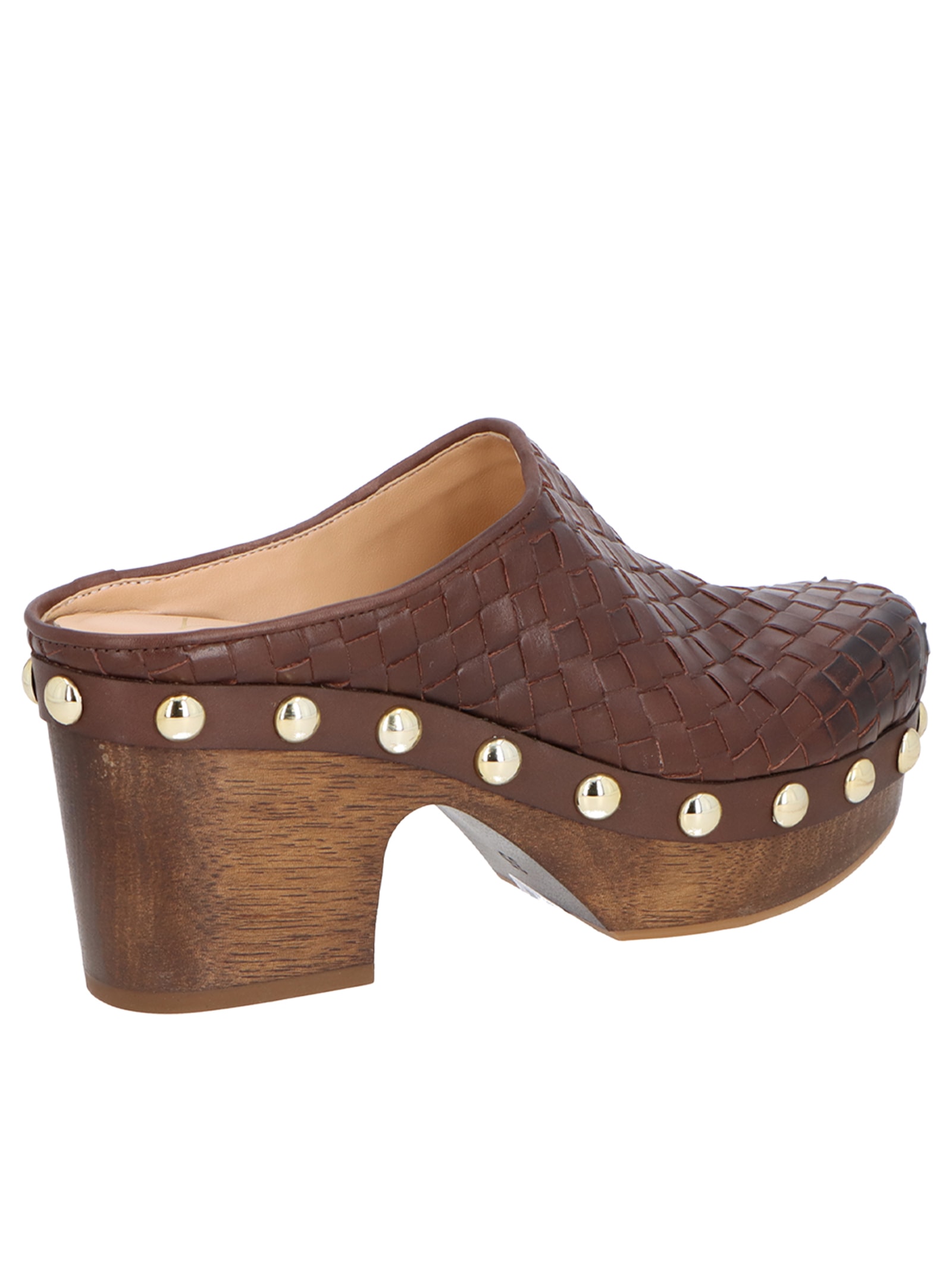 Mule Feminino Salto Médio Mogno – Marrom Luiza Barcelos