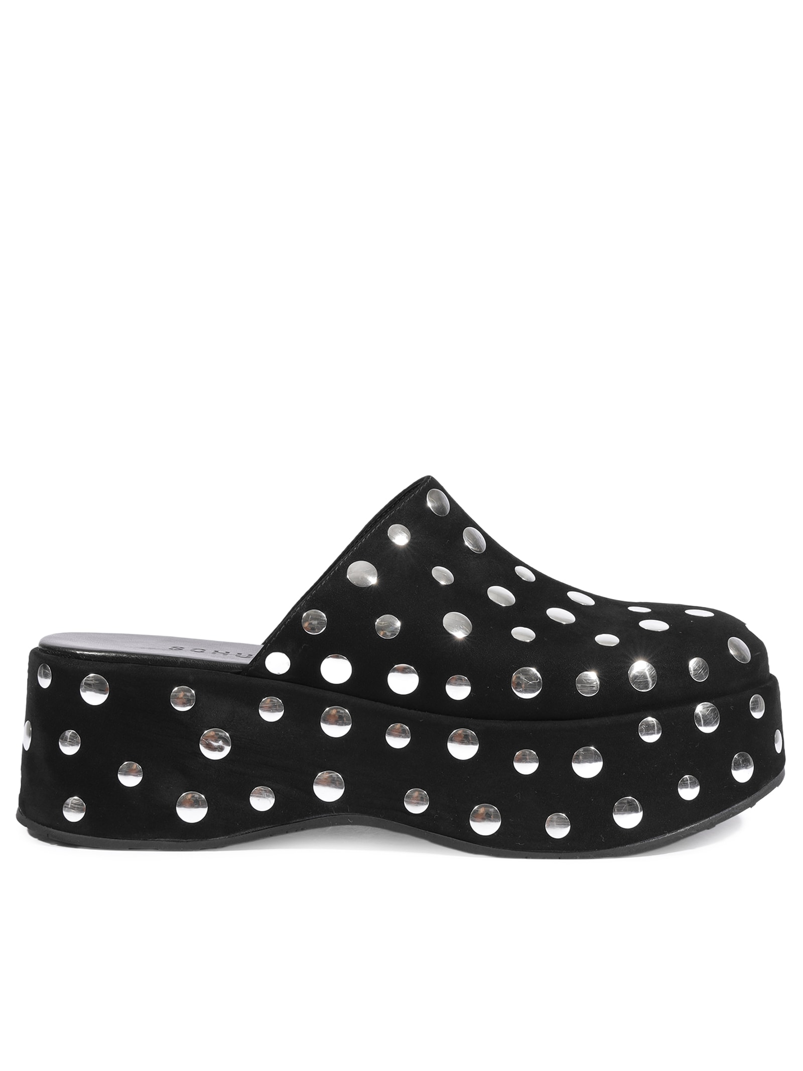 Mule Feminino Salto Médio Preto Schutz