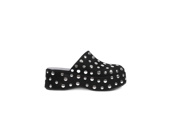 Mule Feminino Salto Médio - Preto