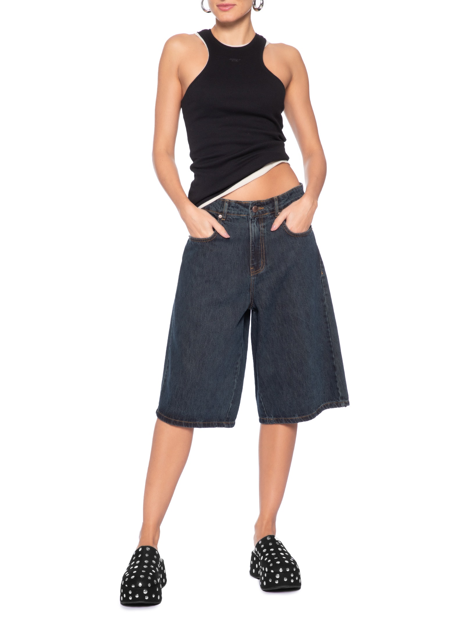 Mule Feminino Salto Médio Preto Schutz