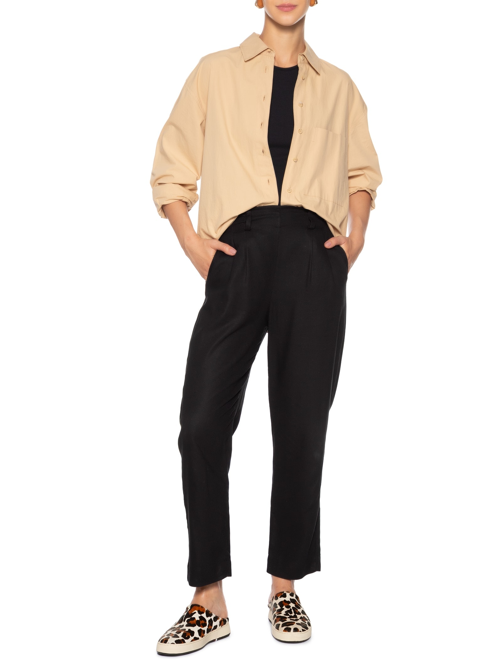 Mule Feminino Soho Onça Animal Print Osklen