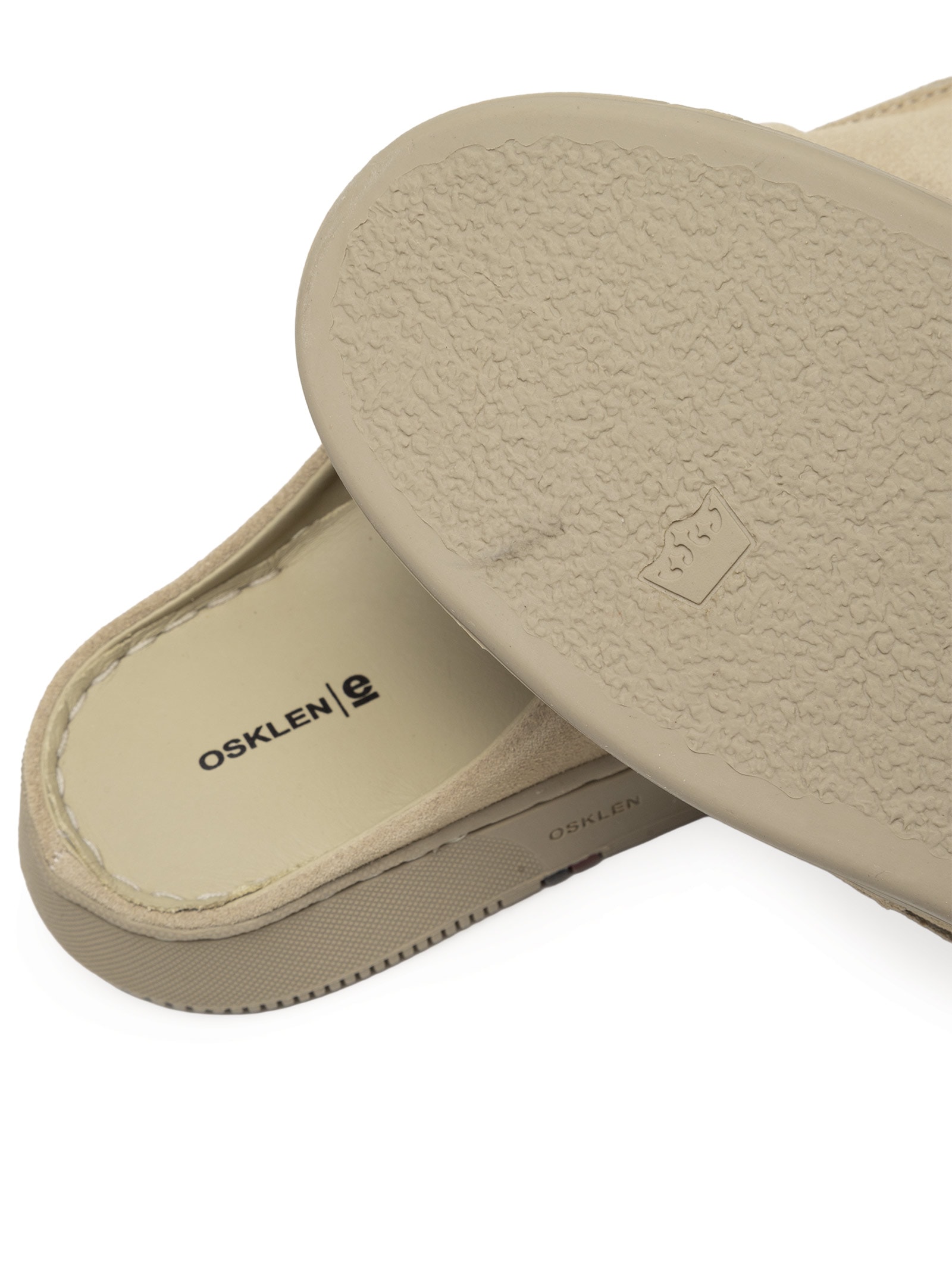 Mule Feminino Soho Slip On Camurça – Bege Osklen