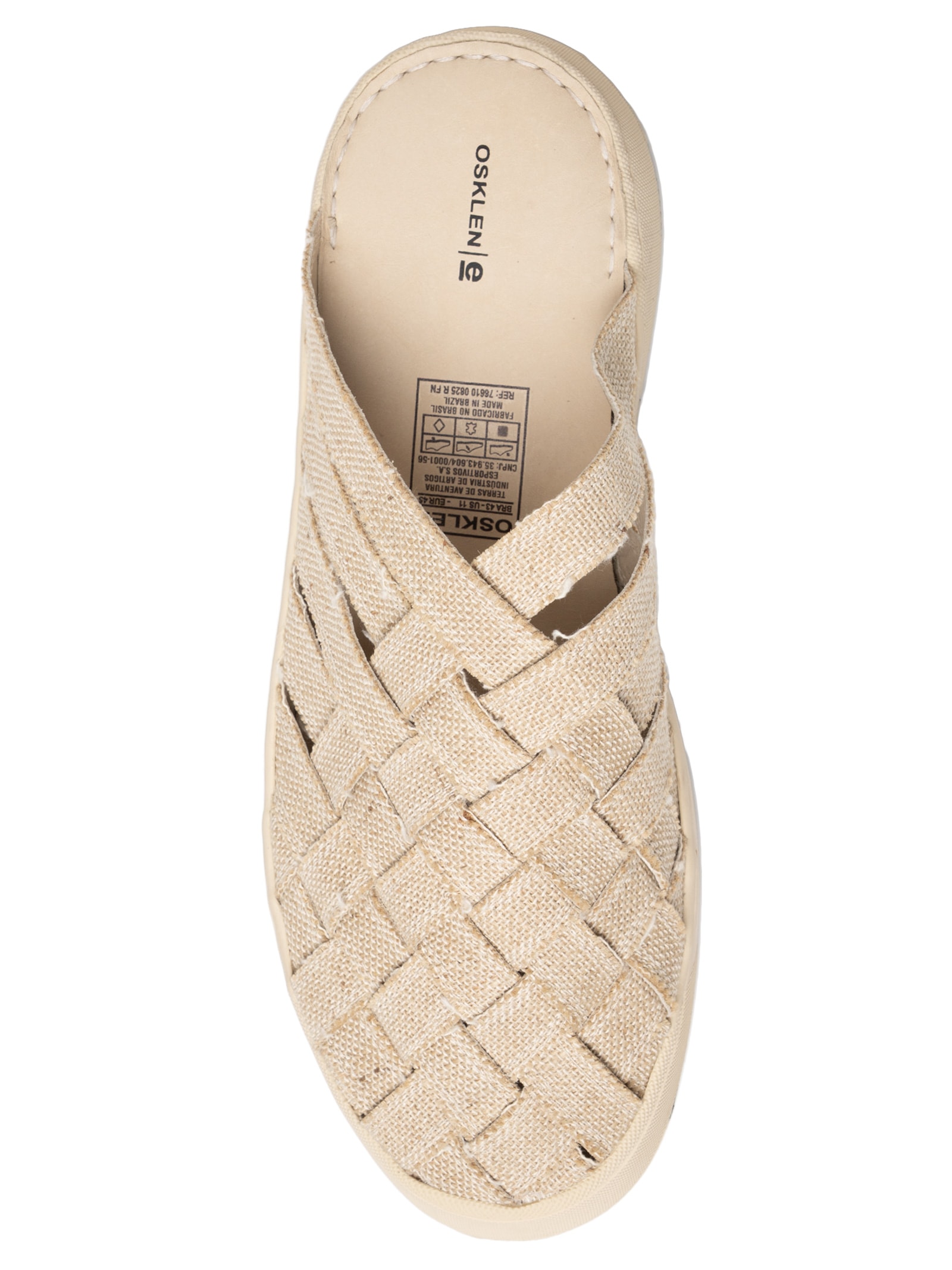 Mule Masculino Tresse Juta Bege Osklen