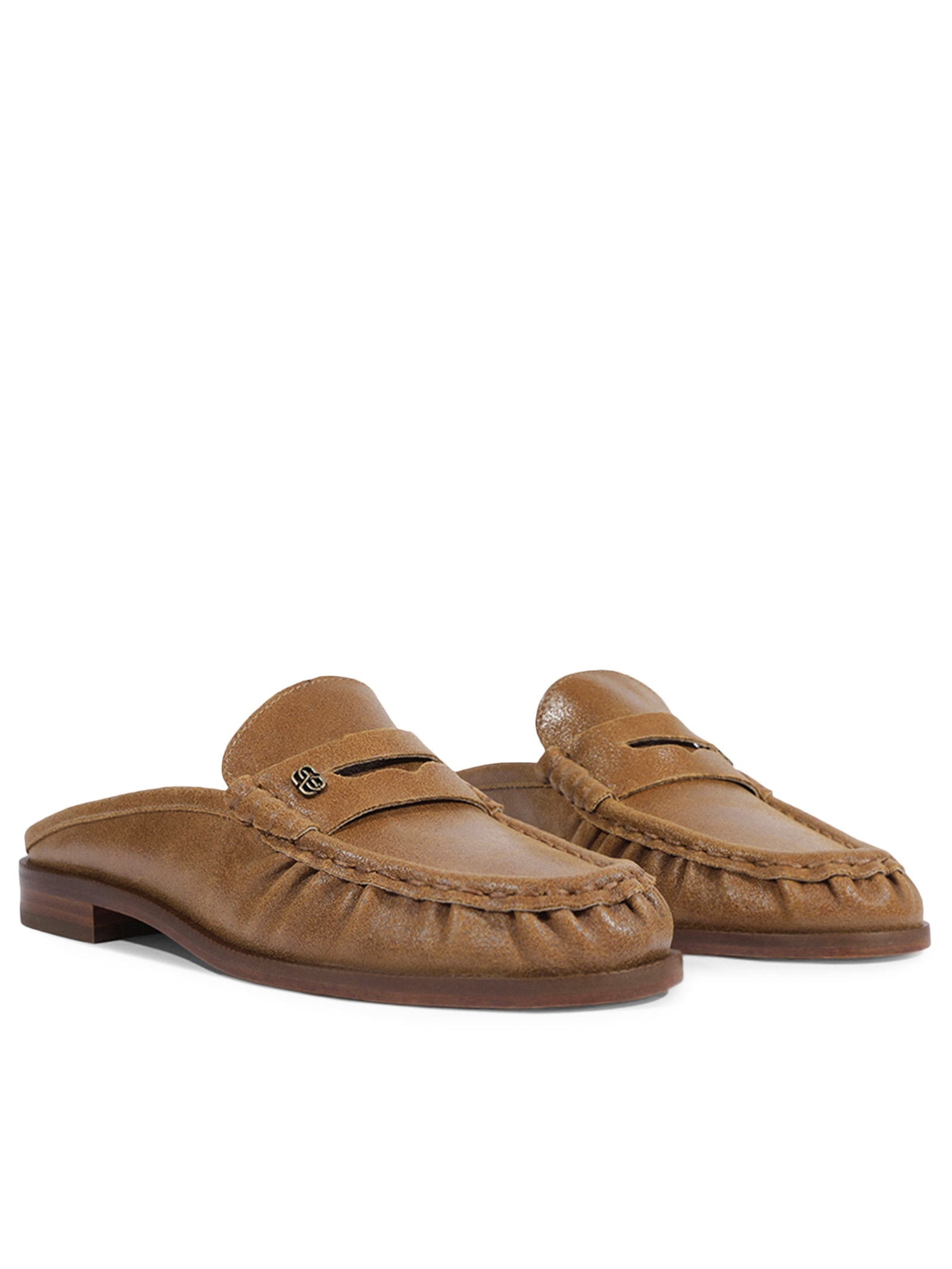 Mule Mocassim Feminino Tyche Couro Marrom Schutz