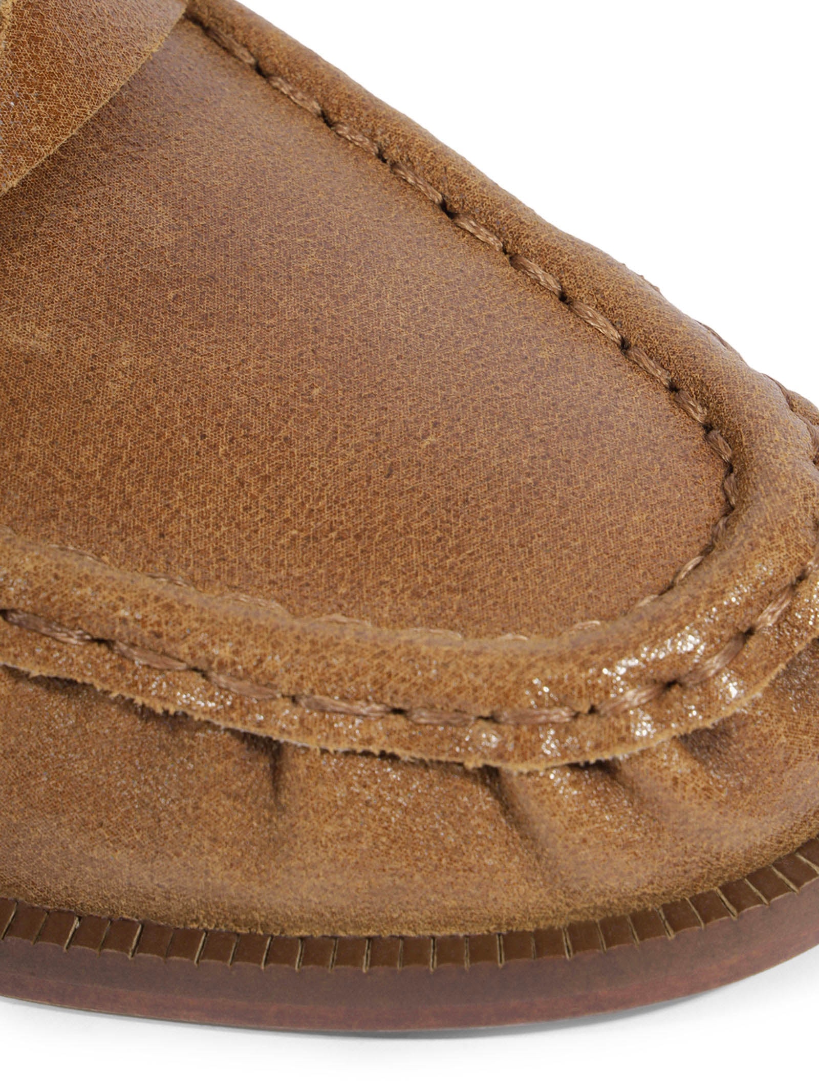 Mule Mocassim Feminino Tyche Couro Marrom Schutz