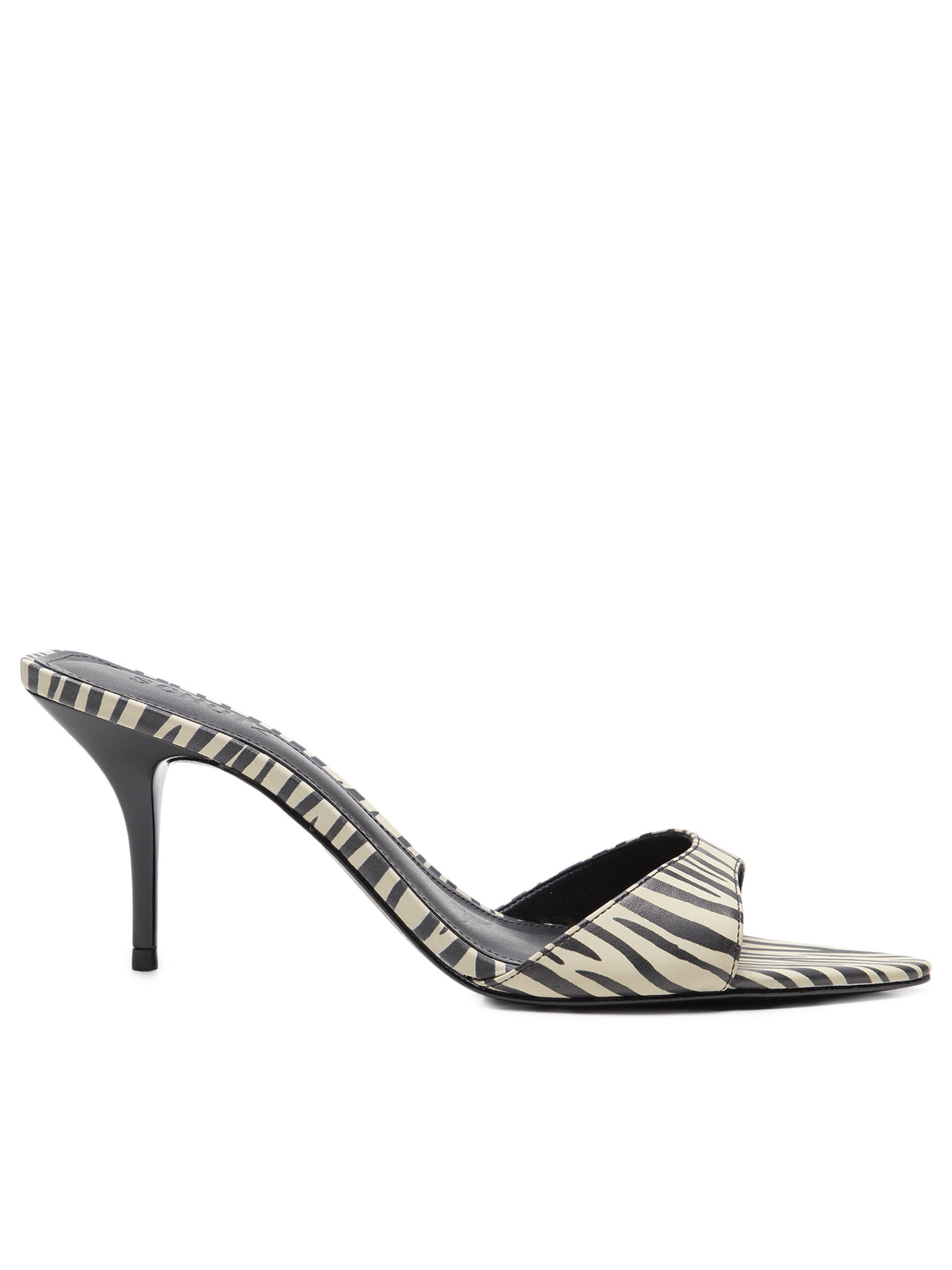 Schutz - Mule Salto Alto Estampa Zebra - Animal Print