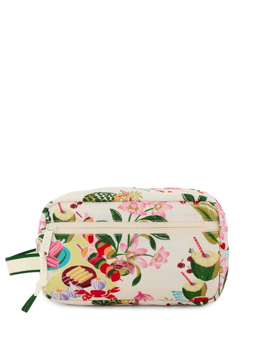 Necessaire Amo Comida De Praia - Branco