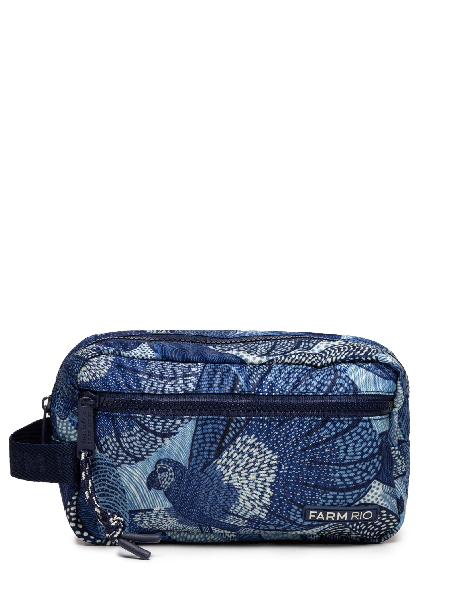 Necessaire Amô Dotted Macaws Azul Farm Etc