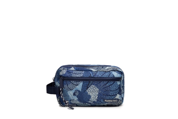 Necessaire Amô Dotted Macaws - Azul
