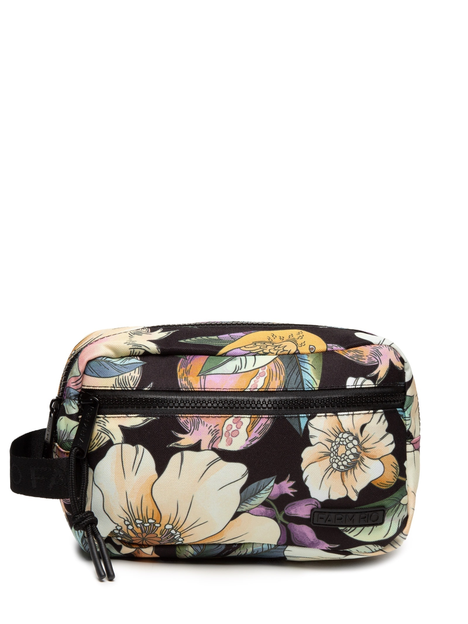 Necessaire Amô Romance Em Flor Preto Farm Etc